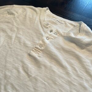 NWOT lucky brand white Henley large
